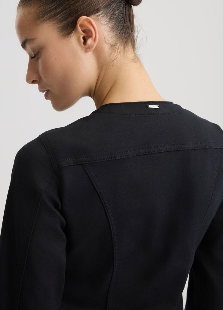 Black jacket with rhinestones black/stones Liu Jo - large image number 4 Black jacket with rhinestones black/stones Liu Jo - large image number 4