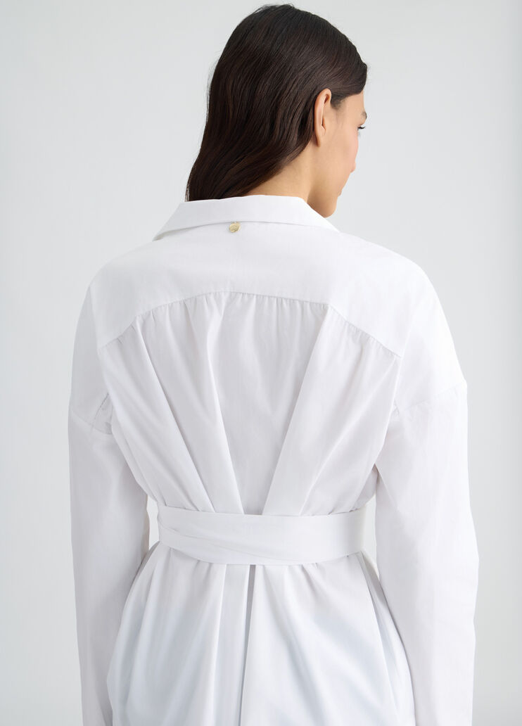 White shirt with sash belt white Liu Jo - large image number 4 White shirt with sash belt white Liu Jo - large image number 4