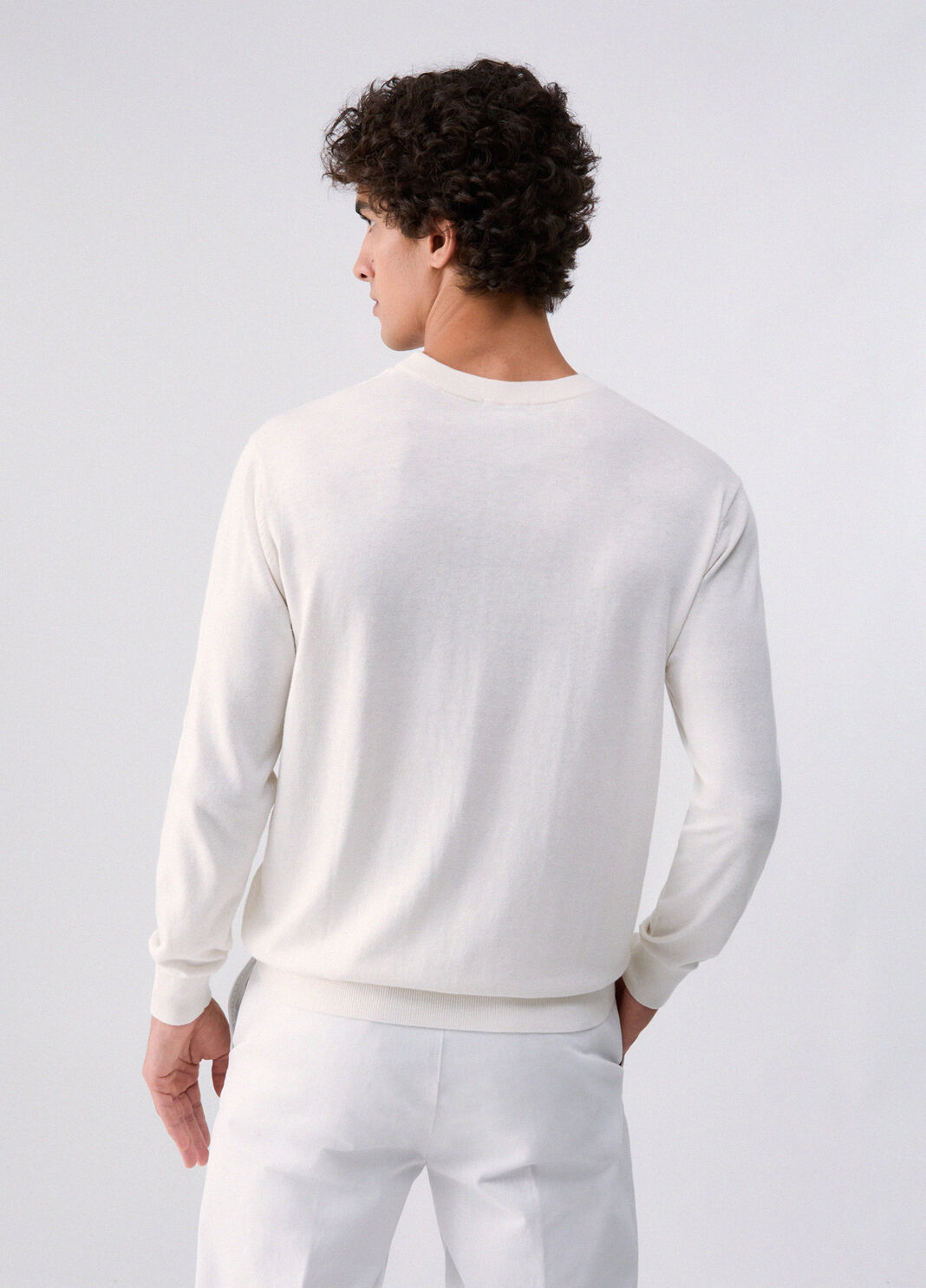 Knit in cotton and silk white Liu Jo - large image number 1