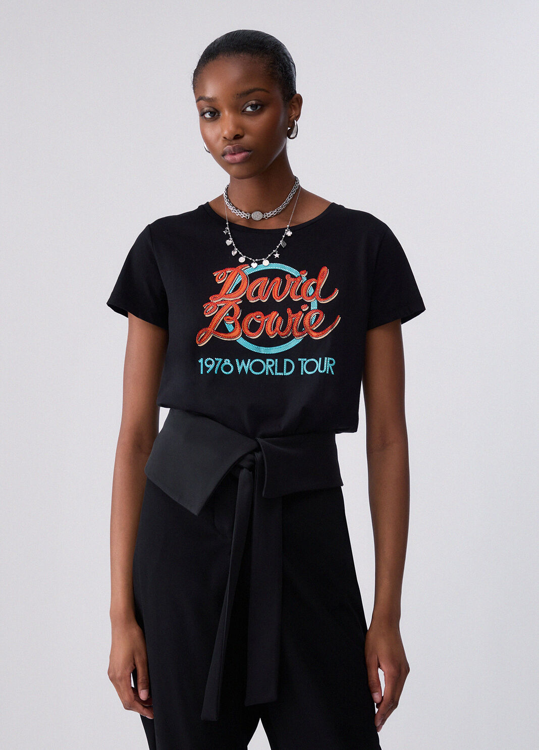 T-shirt with print logo Liu Jo - large image number 0