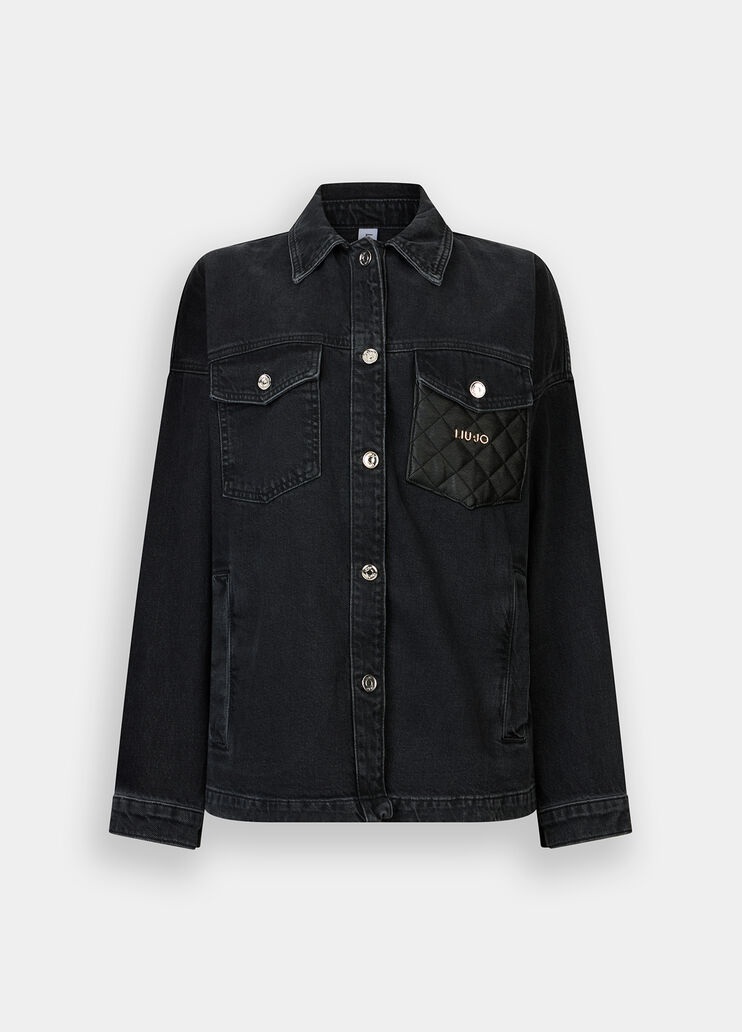 Veste en denim denim noir Liu Jo - large image number 4 Veste en denim denim noir Liu Jo - large image number 4