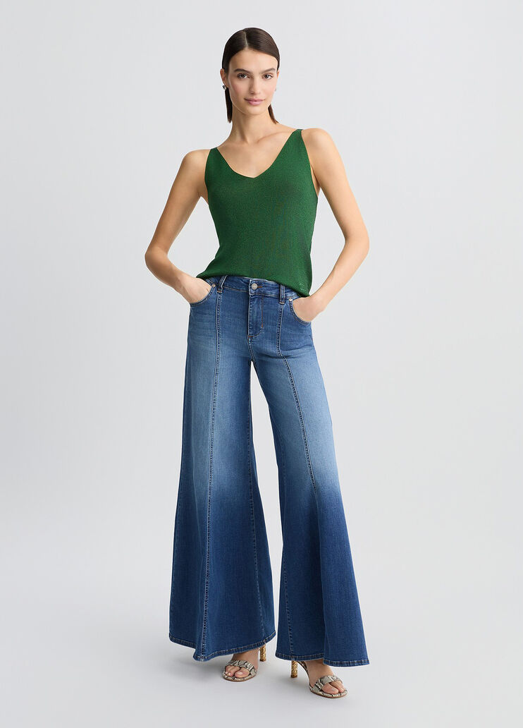 Knit top tropical jungle Liu Jo - large image number 5 Knit top tropical jungle Liu Jo - large image number 5