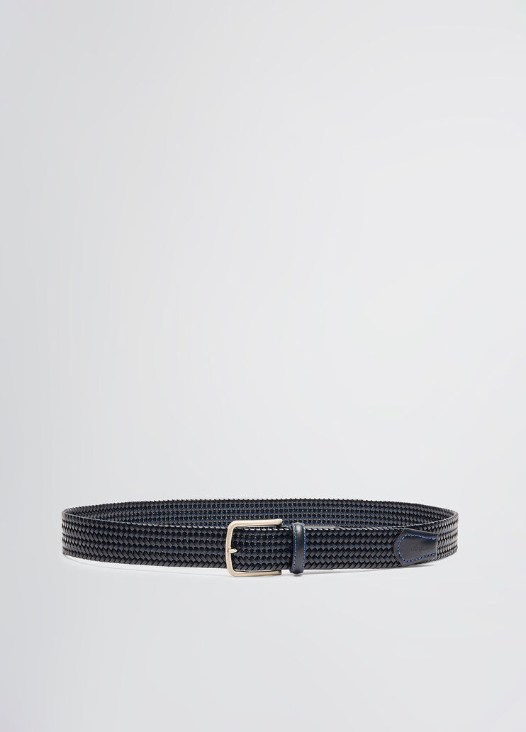 Braided leather belt dark blue Liu Jo - medium