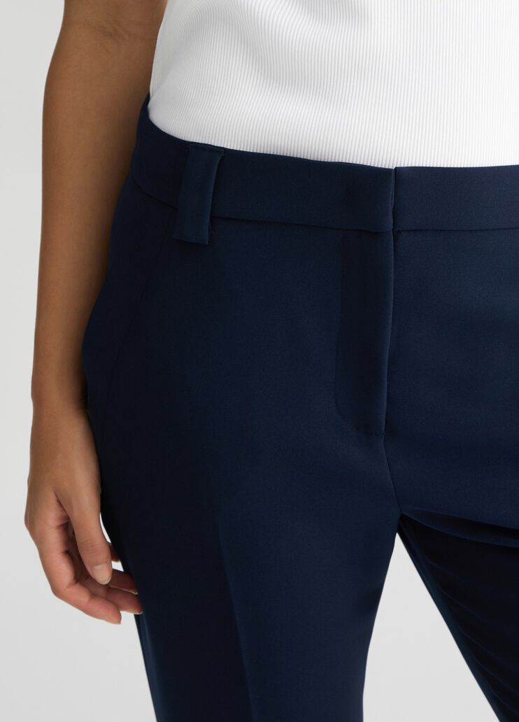 Flared cady crepe trousers blue Liu Jo - large image number 3 Flared cady crepe trousers blue Liu Jo - large image number 3