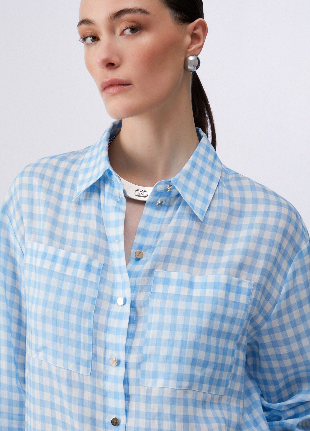 Vichy shirt gingham Liu Jo - large image number 4