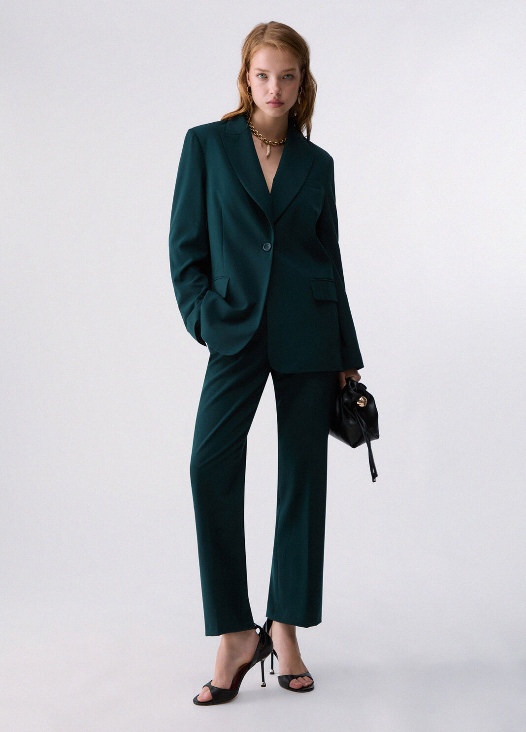 Blazer de franela verde Liu Jo - large image number 5
