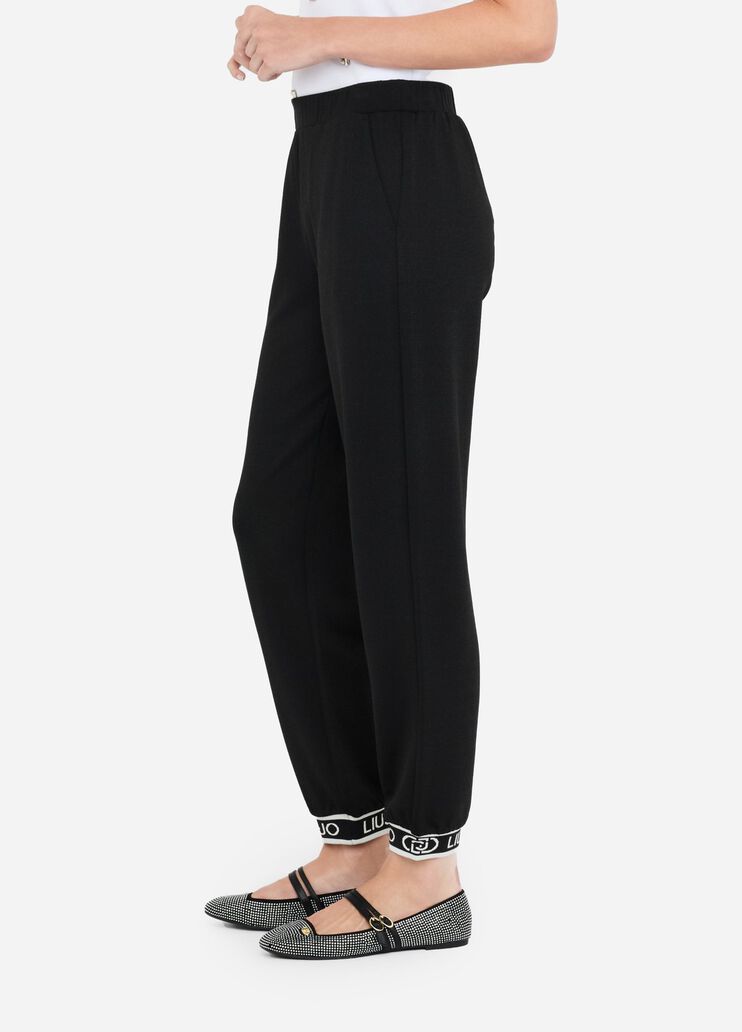 Lurex® joggers black Liu Jo - large image number 3 Lurex® joggers black Liu Jo - large image number 3
