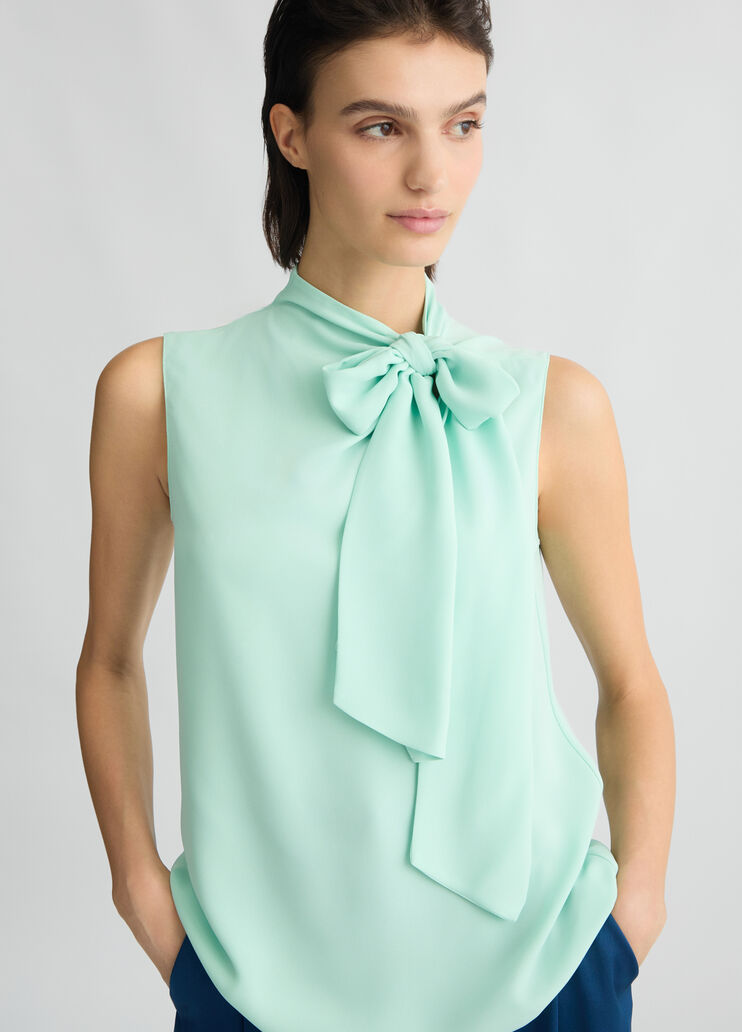 Top with scarf mint Liu Jo - large image number 2 Top with scarf mint Liu Jo - large image number 2
