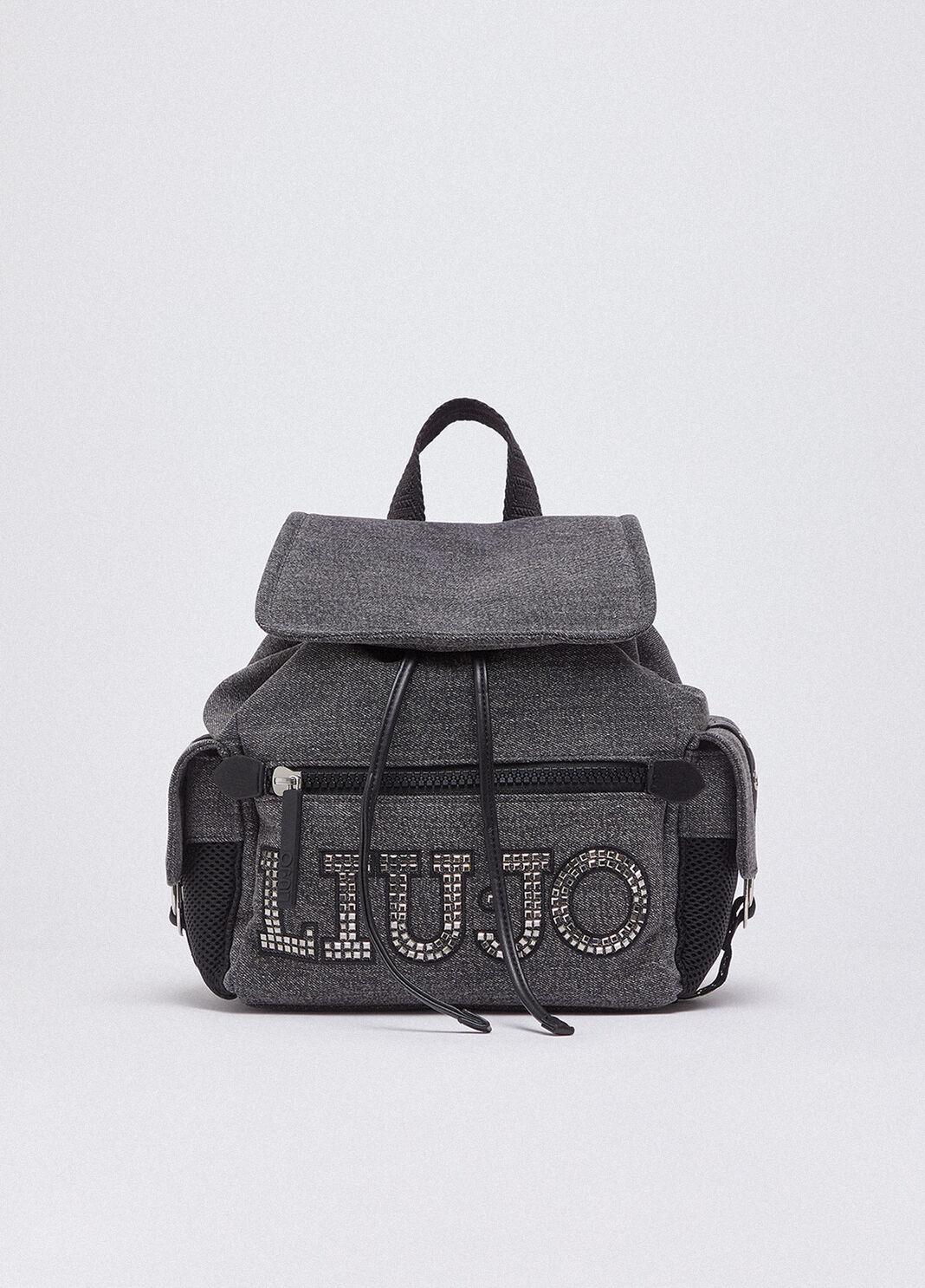 Rucksack aus Denim mit Logo Denim-Grau Liu Jo - large image number 0