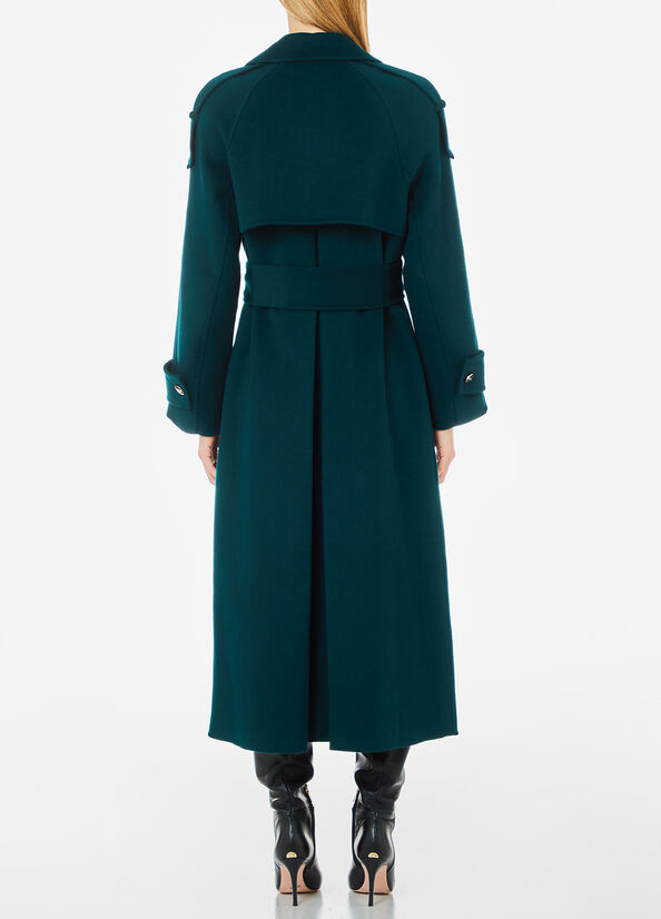 Wool blend trench coat green Liu Jo - large image number 1