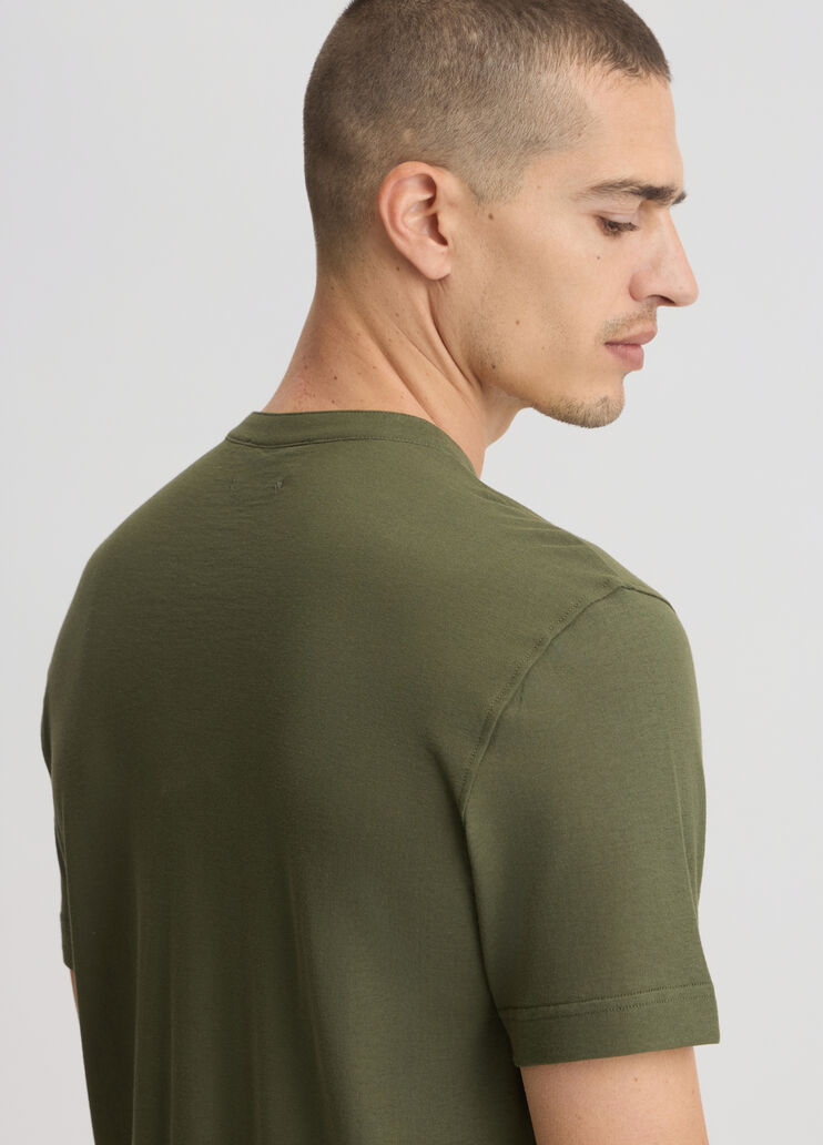 Green T-shirt with buttons olive green Liu Jo - large image number 4 Green T-shirt with buttons olive green Liu Jo - large image number 4