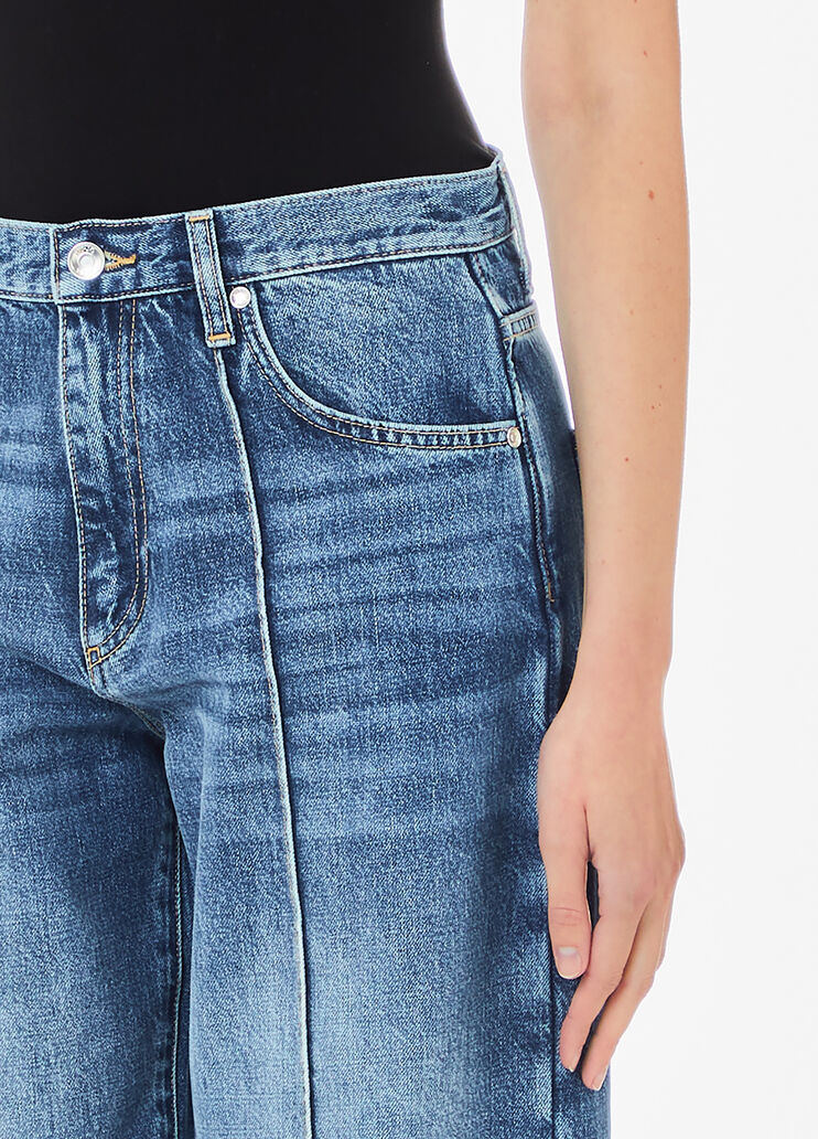Straight Cropped Jeans blue Liu Jo - large image number 2 Straight Cropped Jeans blue Liu Jo - large image number 2