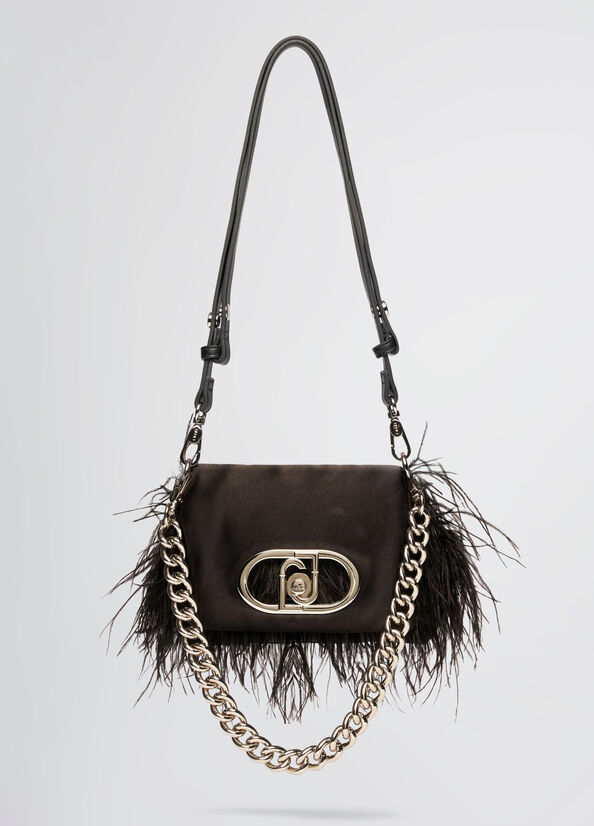 Small LaPuffy bag with feathered detailing black Liu Jo - large image number 1