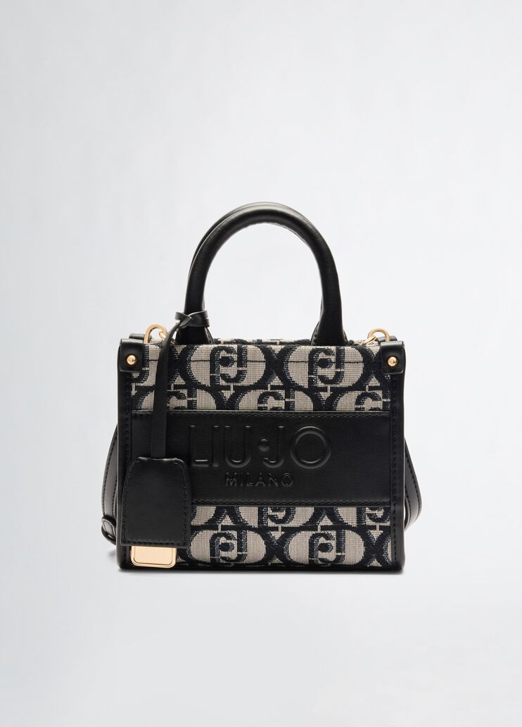 Mini bag with charm black Liu Jo - medium Mini bag with charm black Liu Jo - medium