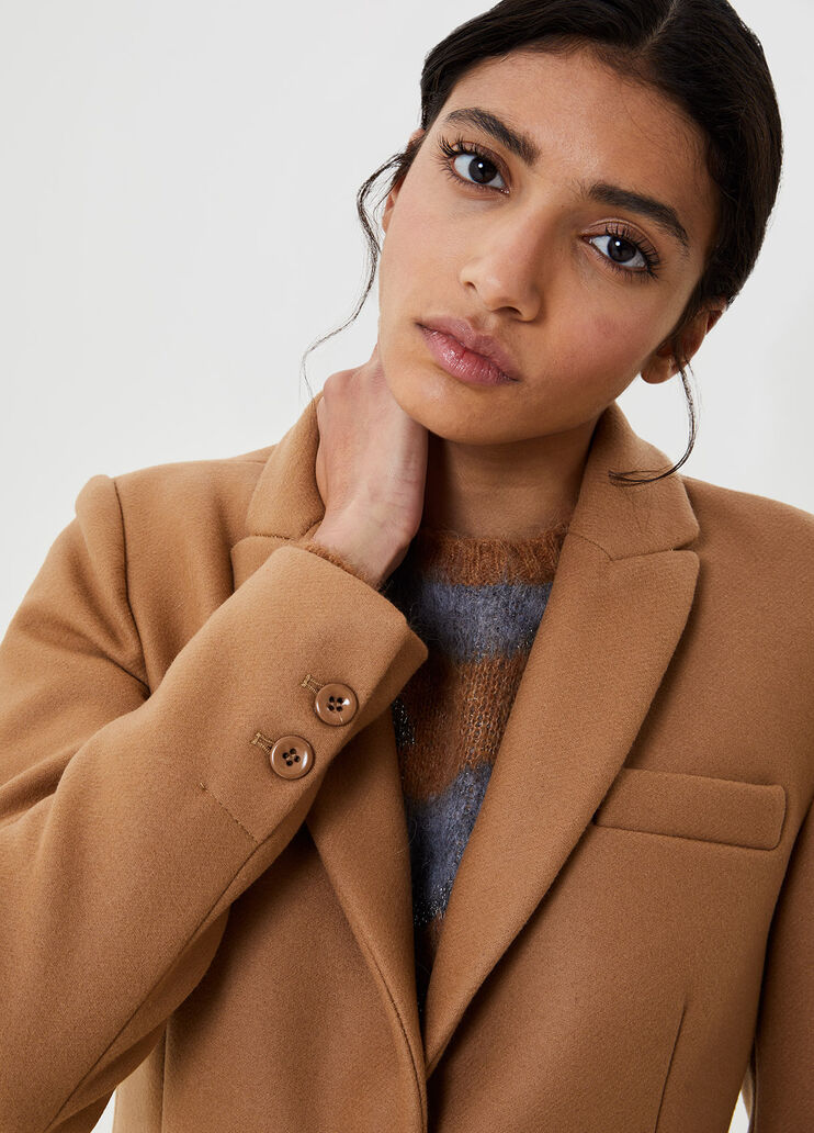Long coat Beige Liu Jo - large image number 2 Long coat Beige Liu Jo - large image number 2