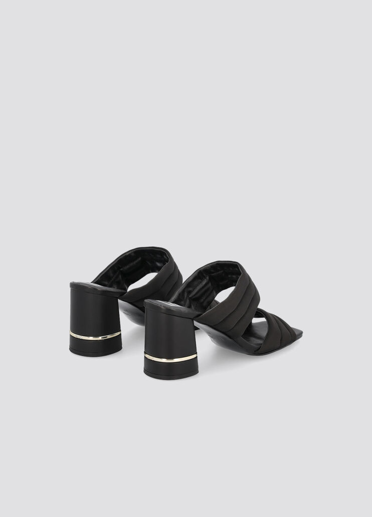 Bold satin sandals with heel black Liu Jo - large image number 2 Bold satin sandals with heel black Liu Jo - large image number 2