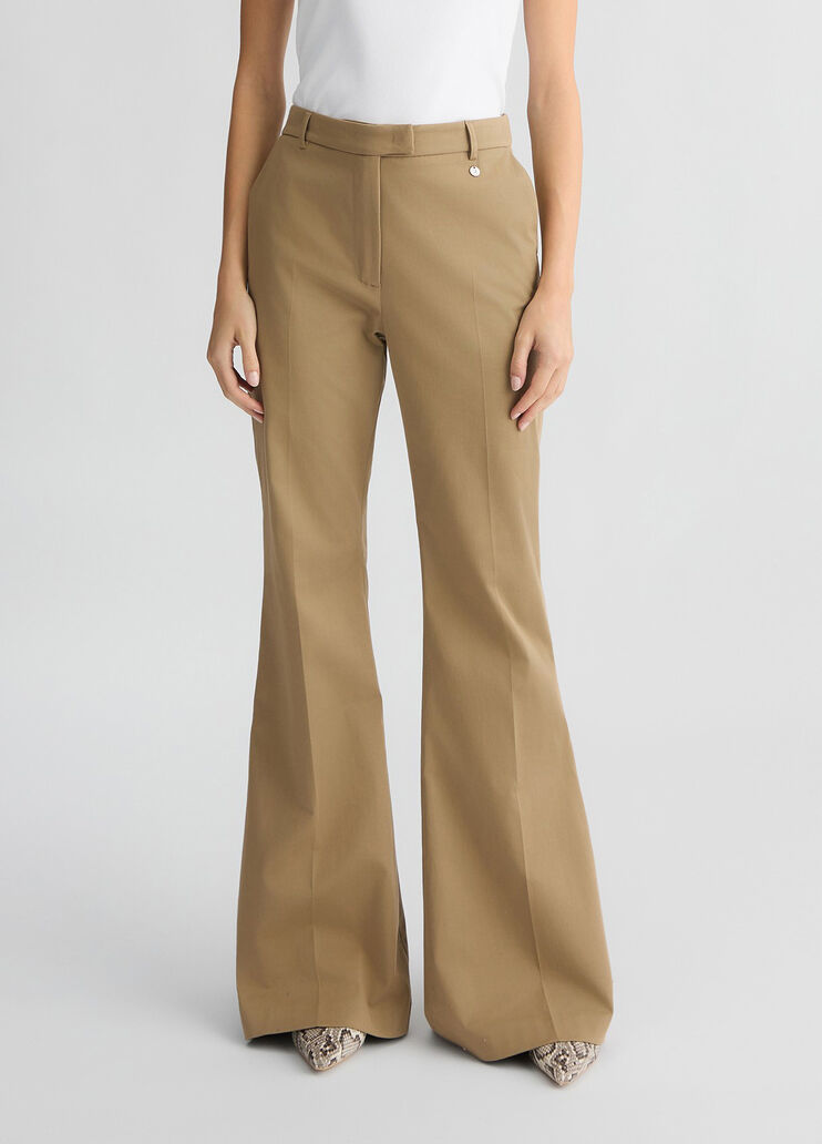 Beige flared trousers beige Liu Jo - medium Beige flared trousers beige Liu Jo - medium
