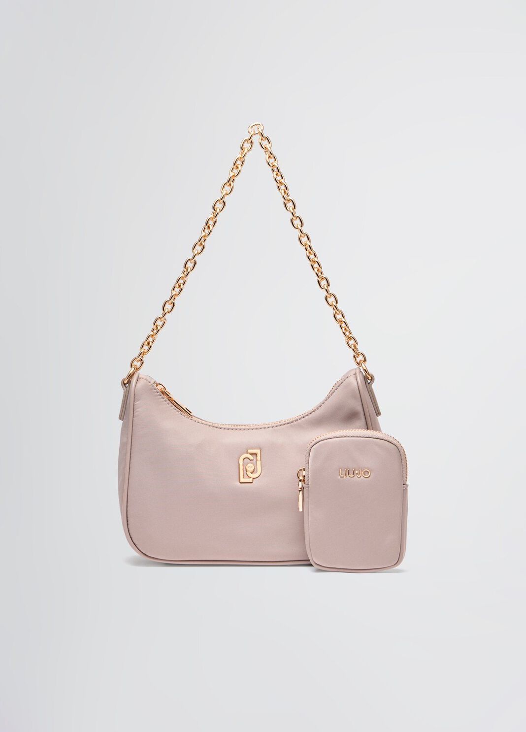 Small hobo bag with charm dove grey Liu Jo - large image number 0