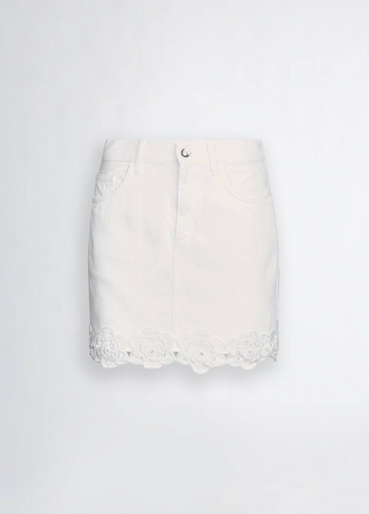 Embroidered miniskirt colour white | Liu Jo