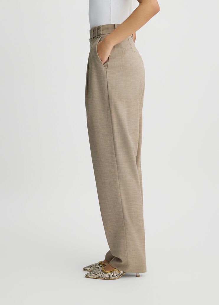 Beige high-rise trousers light beige Liu Jo - large image number 3 Beige high-rise trousers light beige Liu Jo - large image number 3