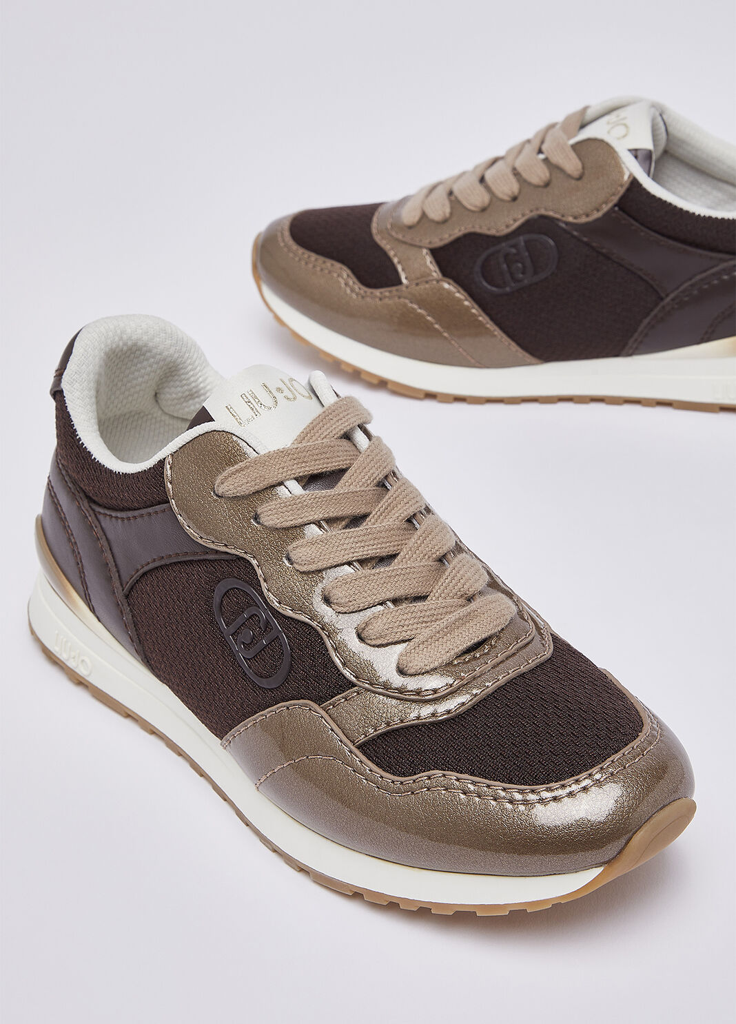 Sneakers with mesh details mocha Liu Jo - large image number 6