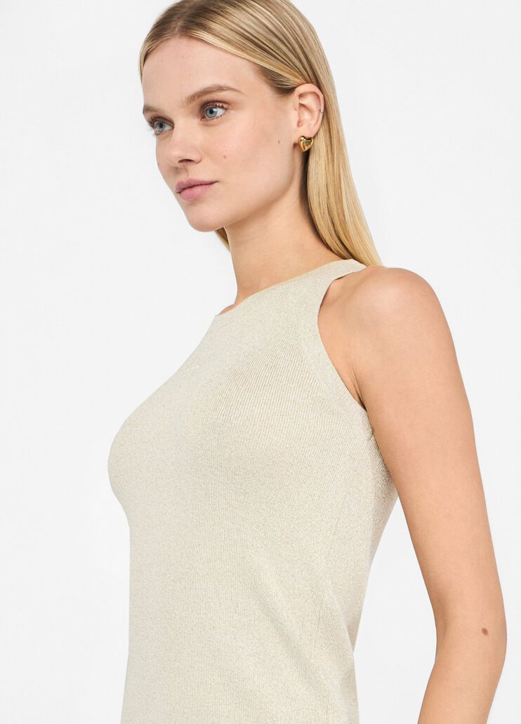 Lurex® knit top white wool Liu Jo - large image number 3 Lurex® knit top white wool Liu Jo - large image number 3