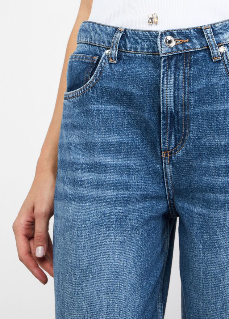 Low-rise wide-leg jeans blue denim Liu Jo - large image number 2 Low-rise wide-leg jeans blue denim Liu Jo - large image number 2