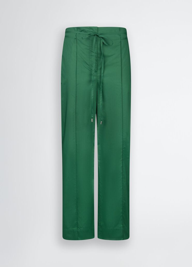 Green trousers with belt tropical jungle Liu Jo - large image number 6 Green trousers with belt tropical jungle Liu Jo - large image number 6