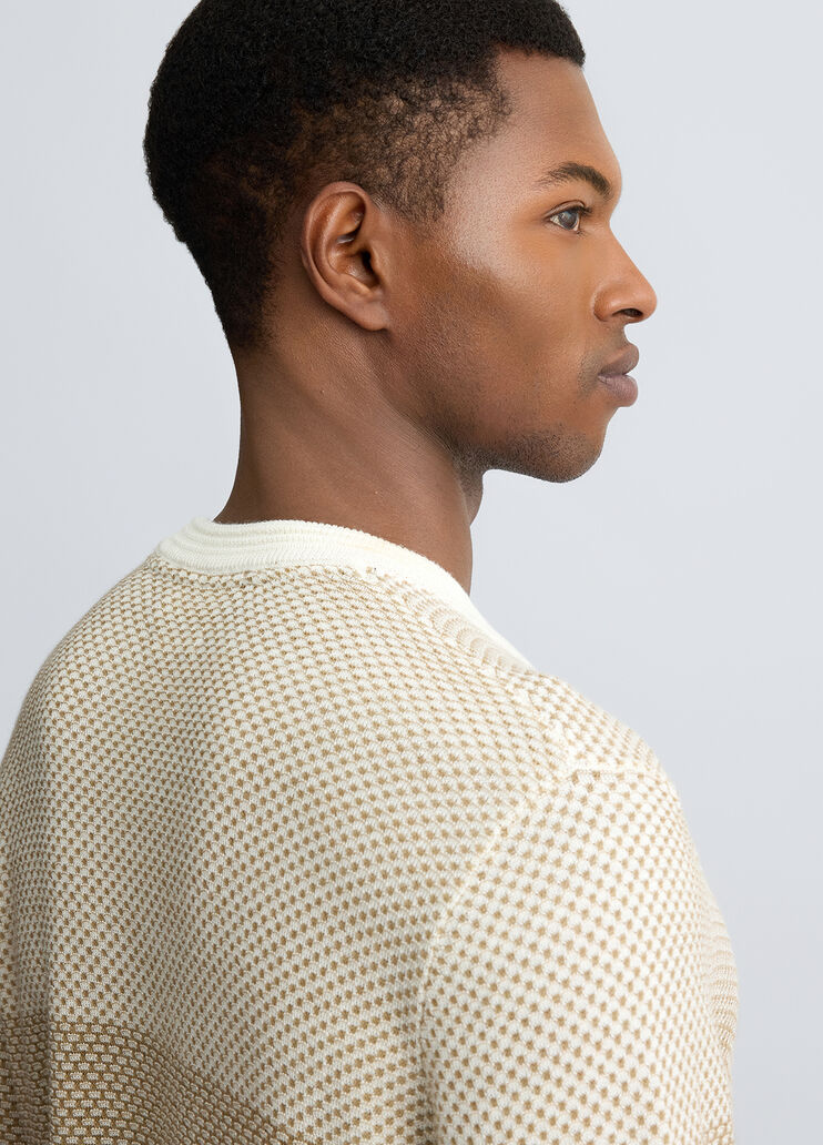 Wool colour-block jumper colour-block beige Liu Jo - large image number 4 Wool colour-block jumper colour-block beige Liu Jo - large image number 4