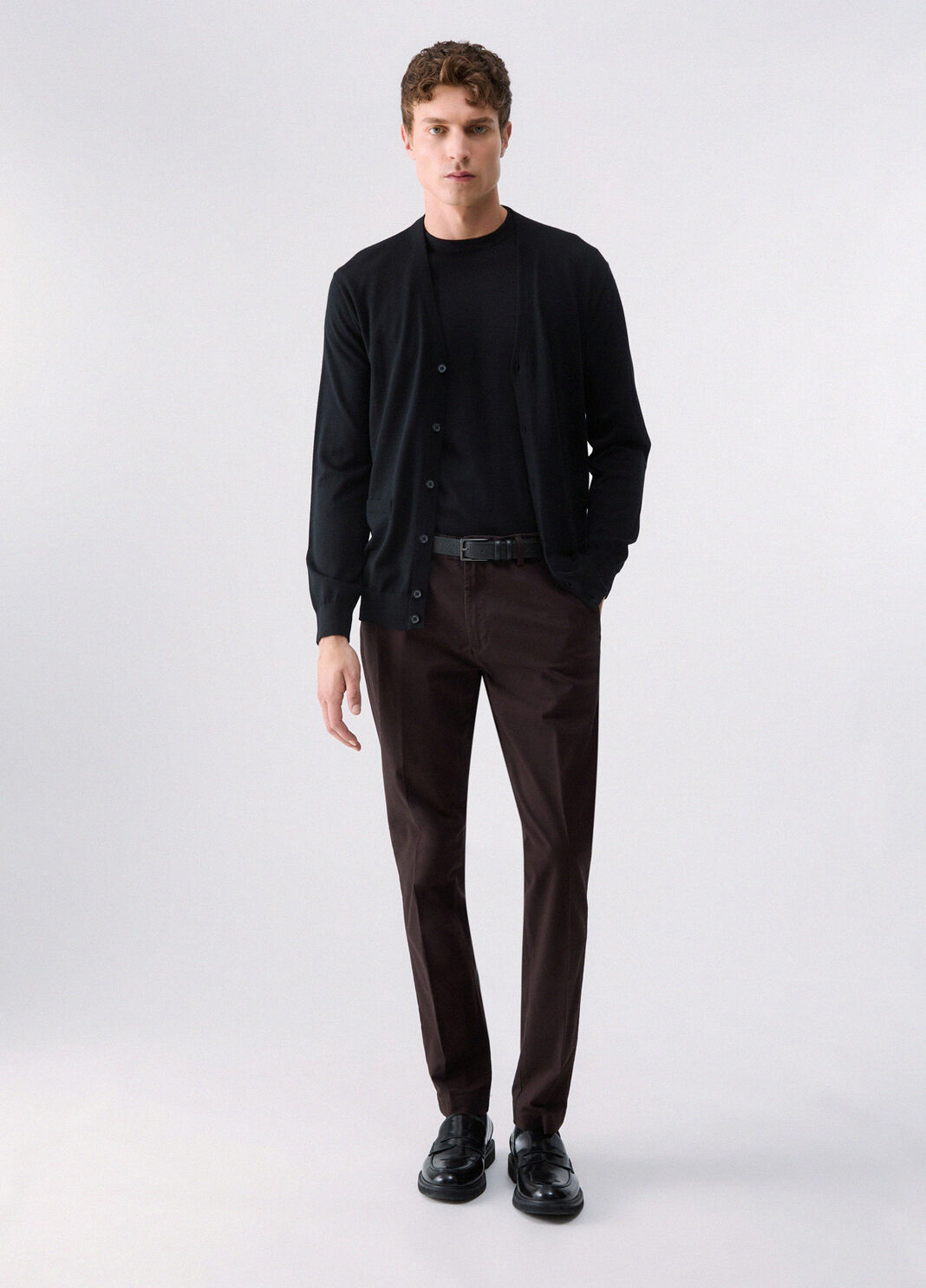 Pantalon chino en gabardine marron Liu Jo - large image number 5