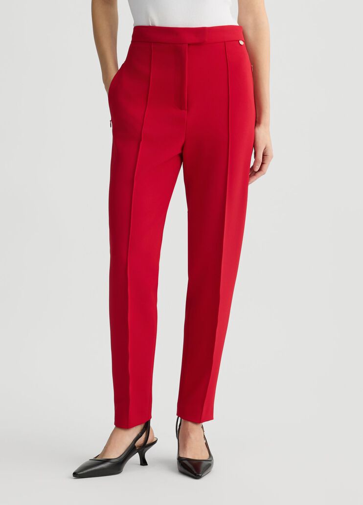 Red cigarette trousers red Liu Jo - large image number 0 Red cigarette trousers red Liu Jo - large image number 0