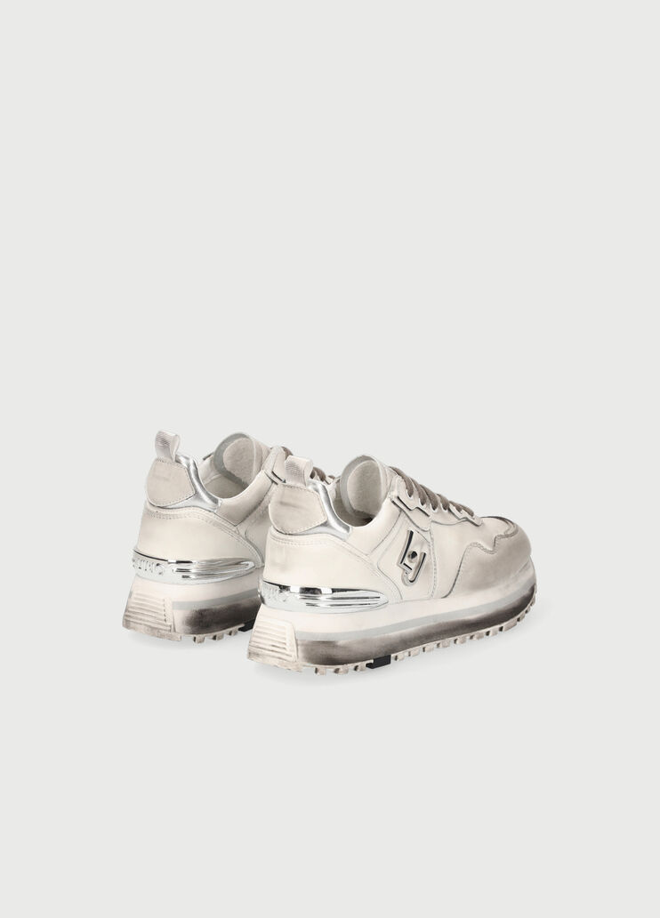 Used-effect platform sneakers Grey Liu Jo - large image number 2