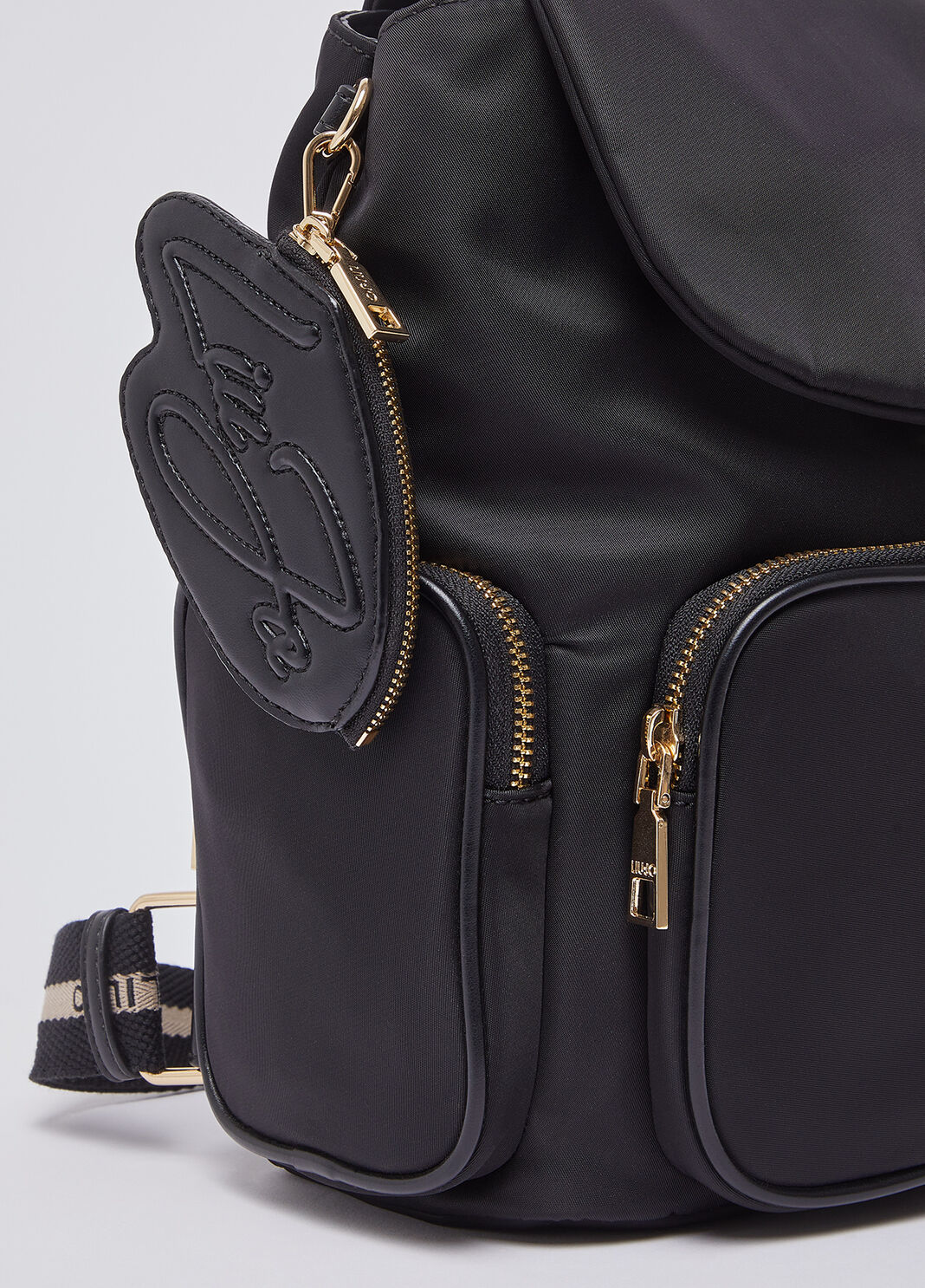 Rucksack aus Nylon mit M&uuml;nzfach schwarz Liu Jo - large image number 4