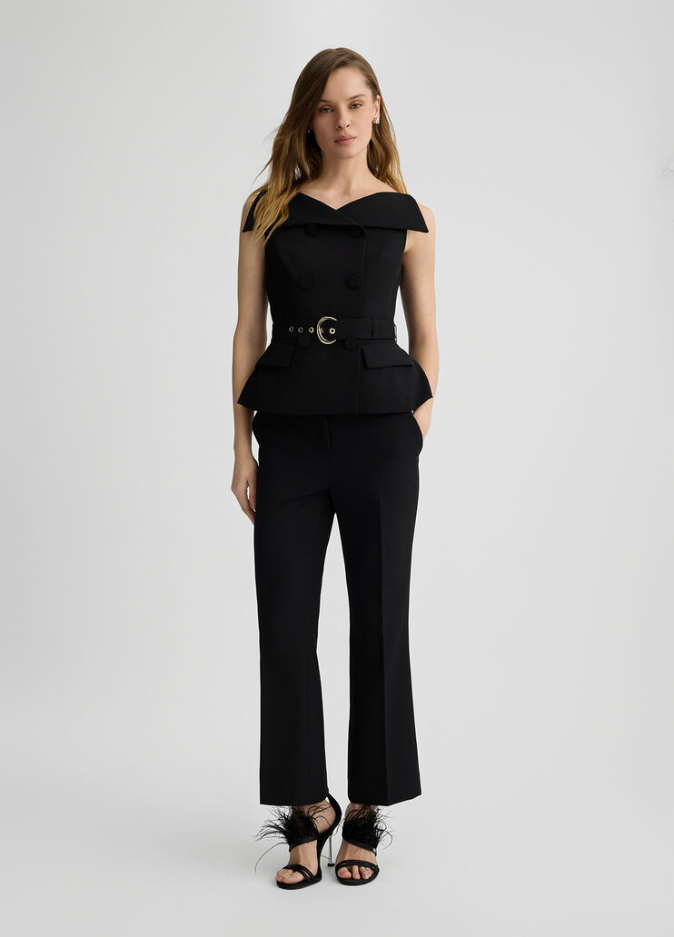Cropped black trousers black Liu Jo - large image number 5 Cropped black trousers black Liu Jo - large image number 5