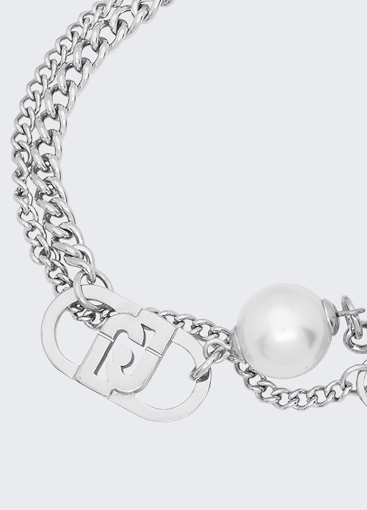 Bracelet multirang avec perle argent Liu Jo - large image number 2
