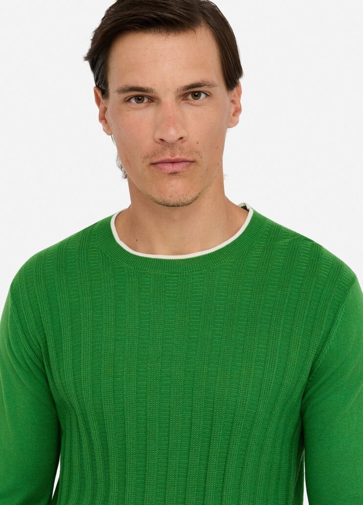 Cotton and silk jumper green Liu Jo - large image number 4