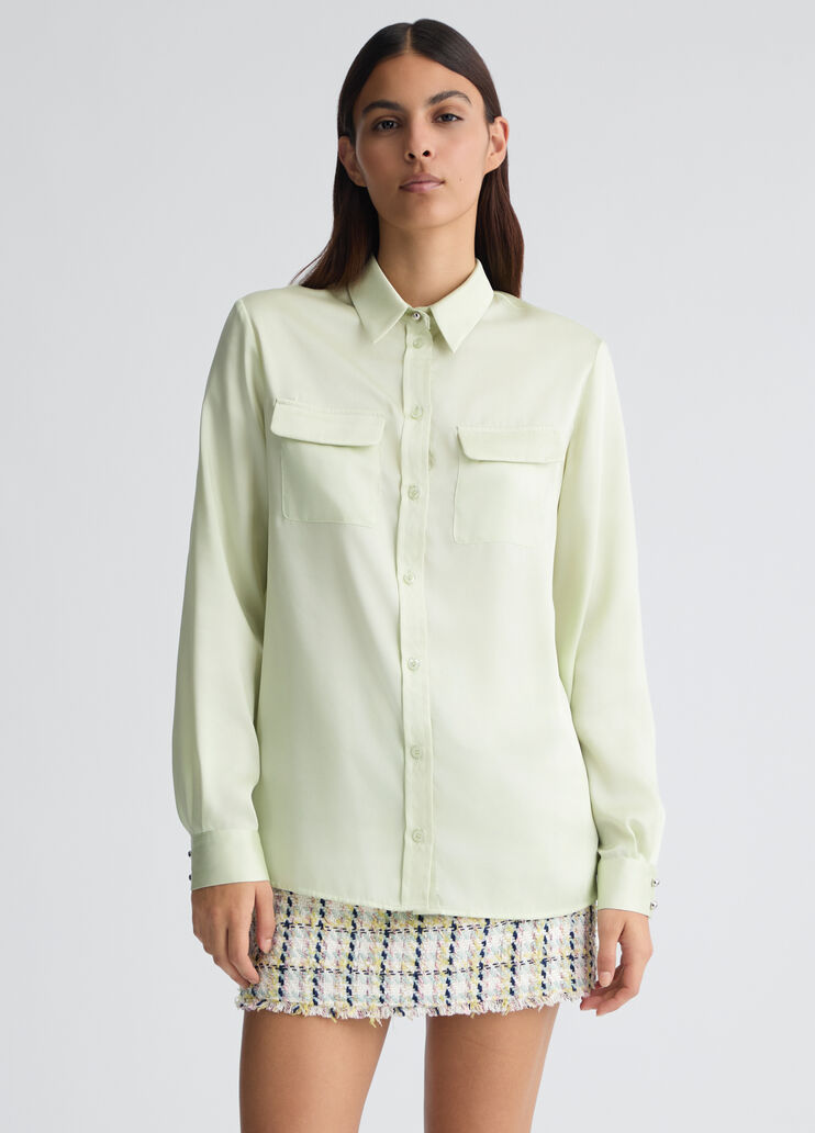 Satin shirt green Liu Jo - medium Satin shirt green Liu Jo - medium