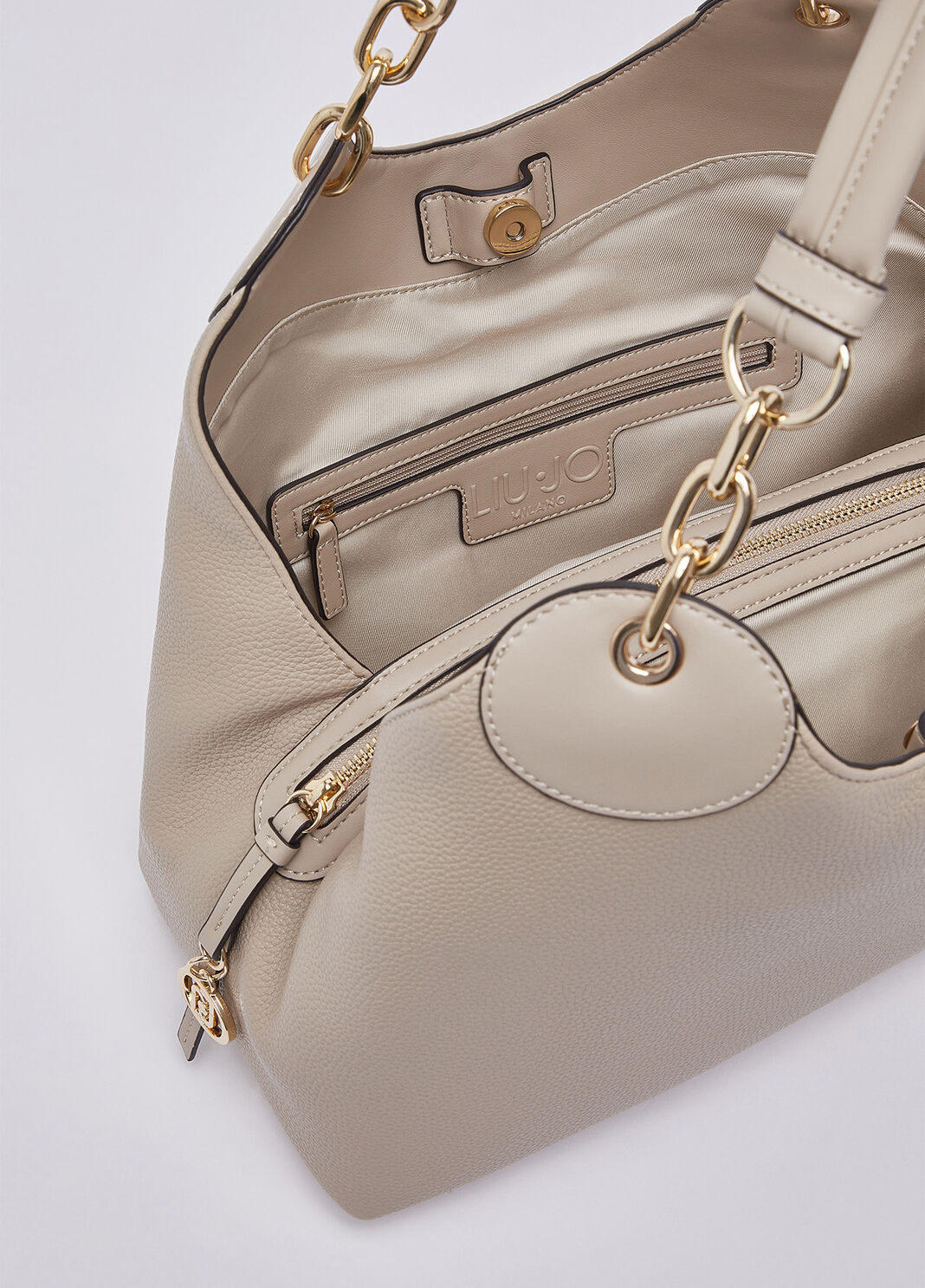 Medium satchel bag white Liu Jo - large image number 6