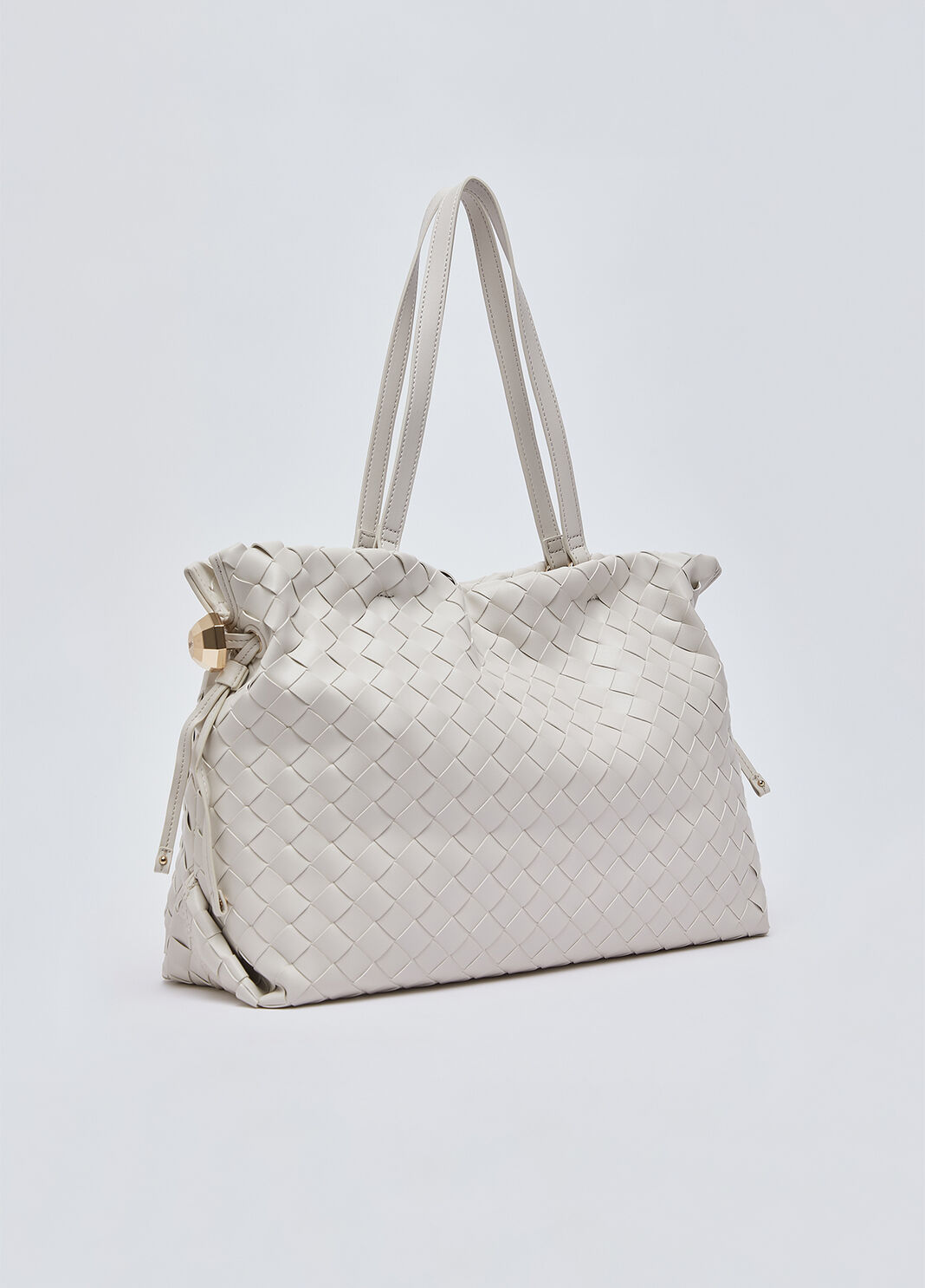 Large woven Riccy tote bag cream Liu Jo - large image number 1