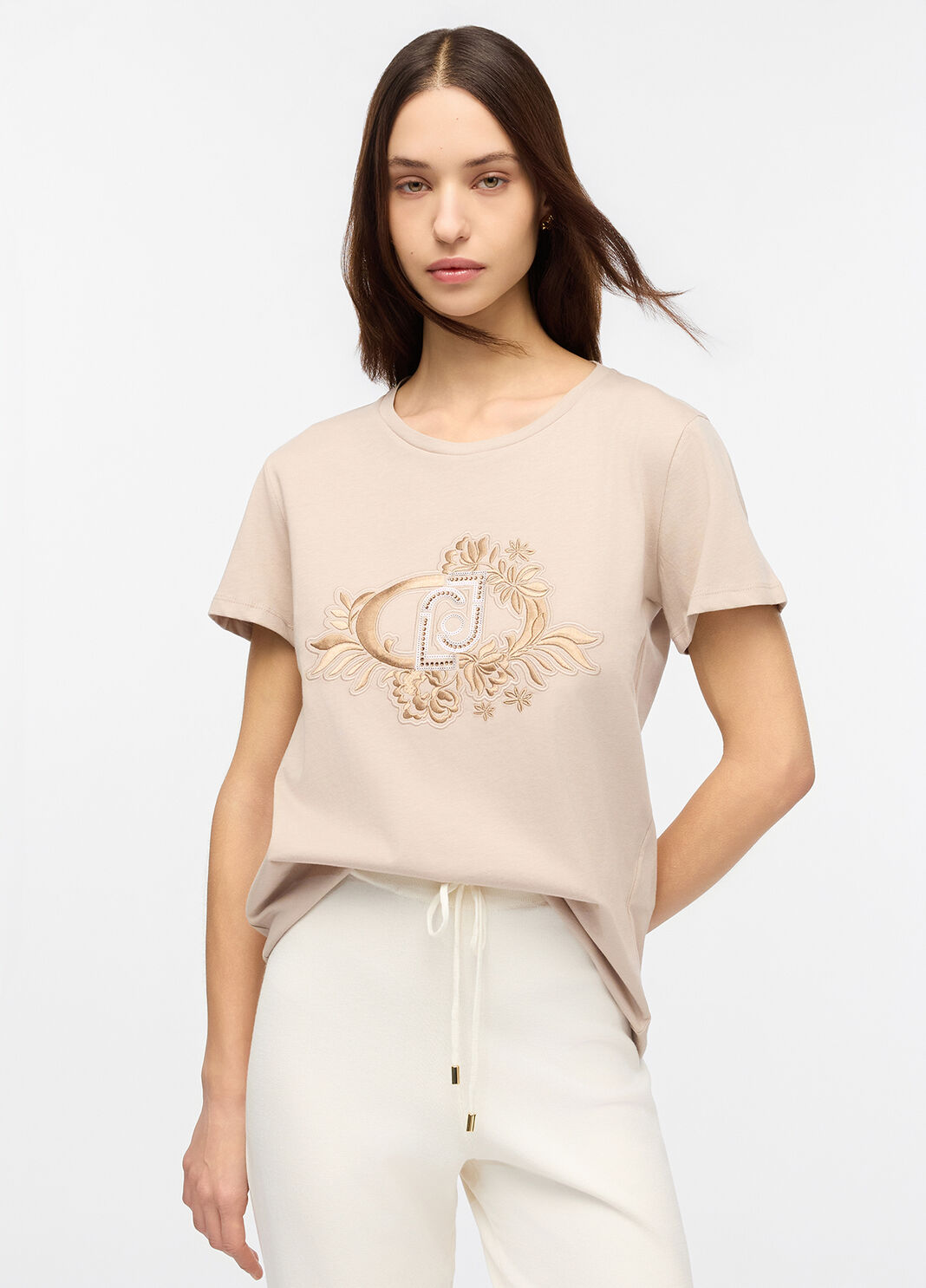 T-shirt Liu Jo Better beige/LJ Liu Jo - large image number 0