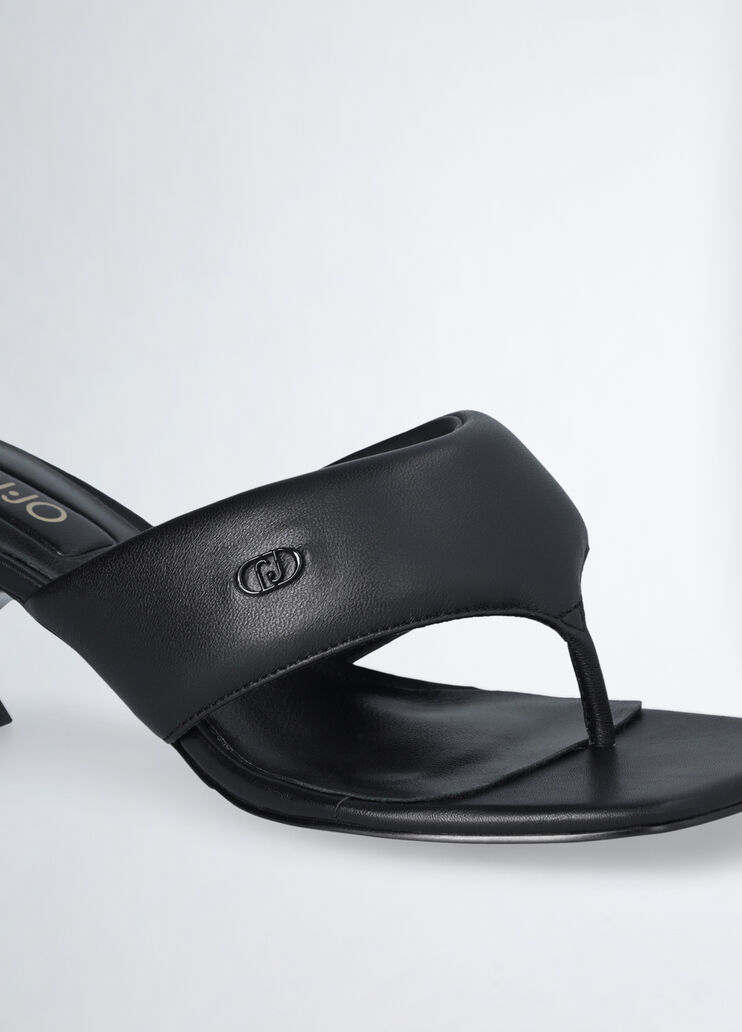 Thong sandals with heel black Liu Jo - medium Thong sandals with heel black Liu Jo - medium