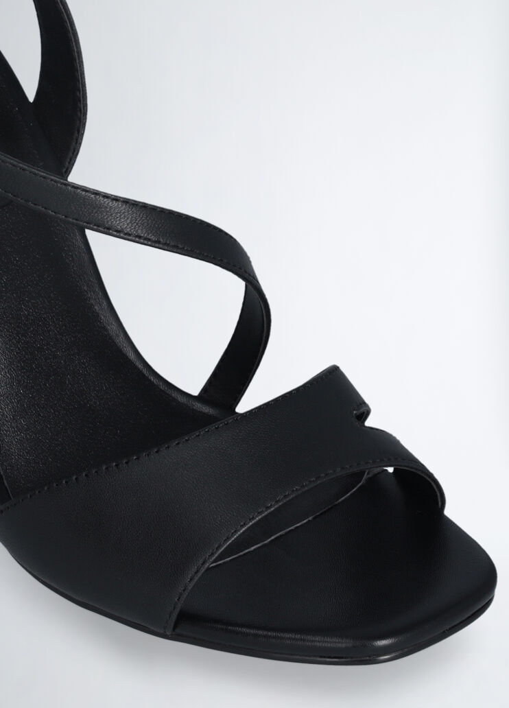Sandals with branded heel black Liu Jo - medium Sandals with branded heel black Liu Jo - medium