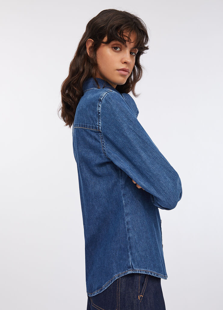Denim shirt blue denim Liu Jo - large image number 3 Denim shirt blue denim Liu Jo - large image number 3