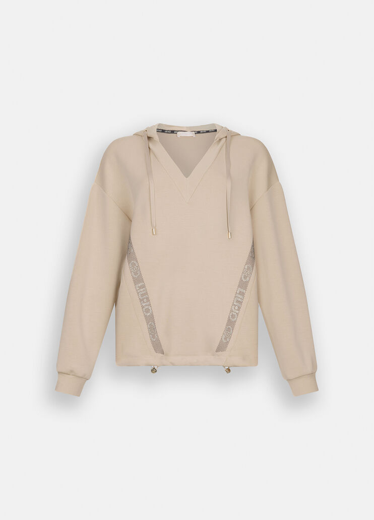 Scuba hoodie champagne Liu Jo - large image number 6