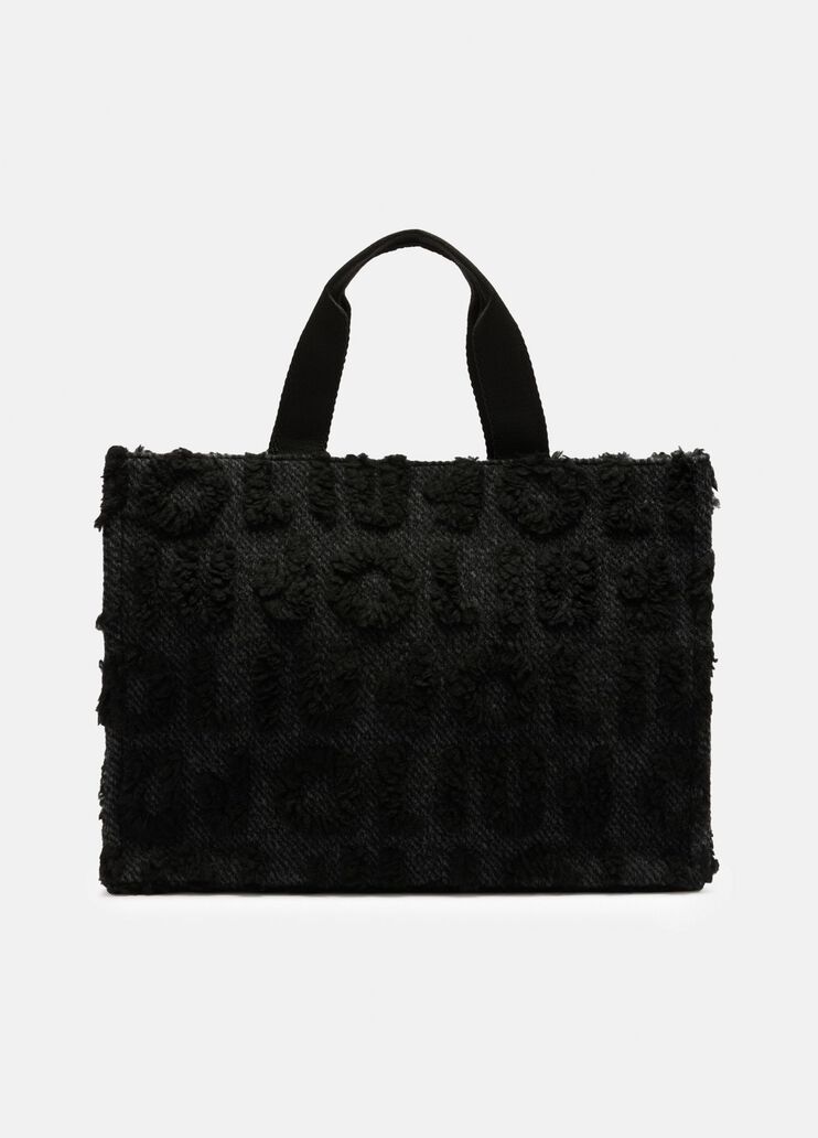 Bolso tote grande de mezcla de lana negro Liu Jo - medium Bolso tote grande de mezcla de lana negro Liu Jo - medium
