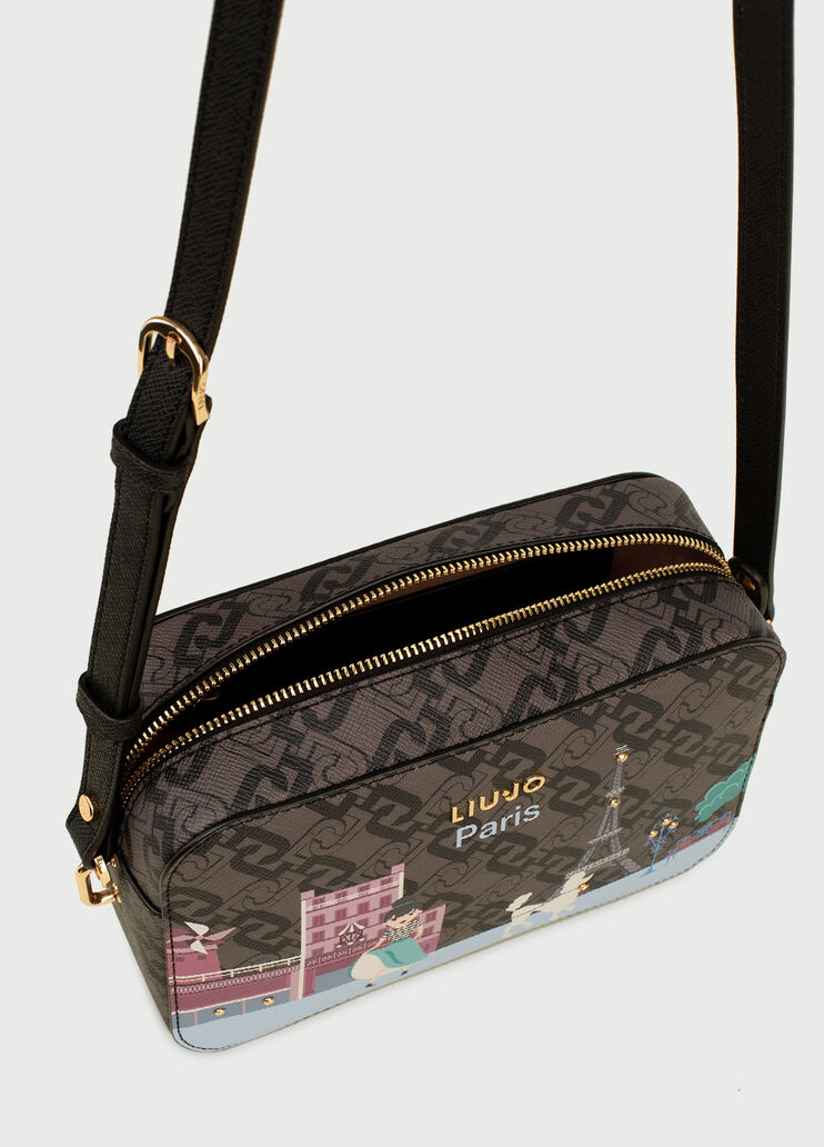 Crossbody bag with city Paris Print Liu Jo - large image number 4