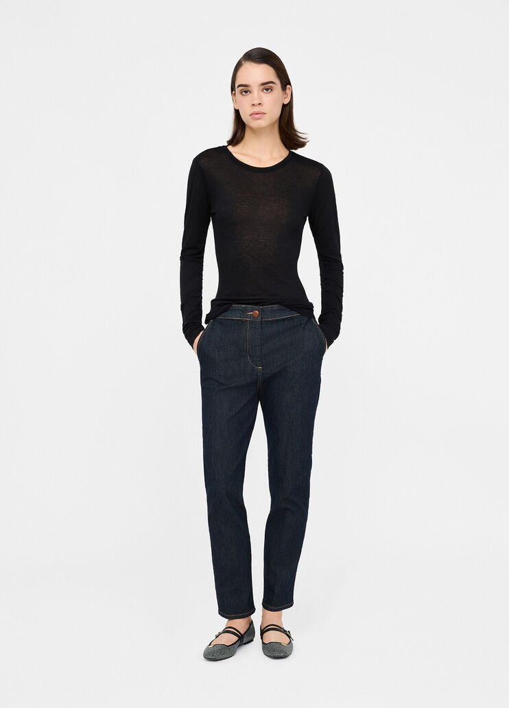 Wool and modal t-shirt black Liu Jo - medium Wool and modal t-shirt black Liu Jo - medium
