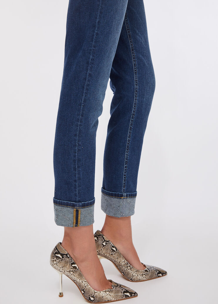 Skinny jeans with turn-ups blue denim Liu Jo - large image number 3