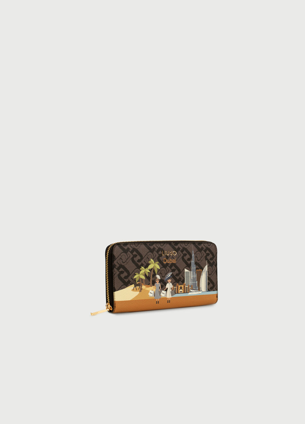 Large wallet with city Brown Liu Jo - large image number 1