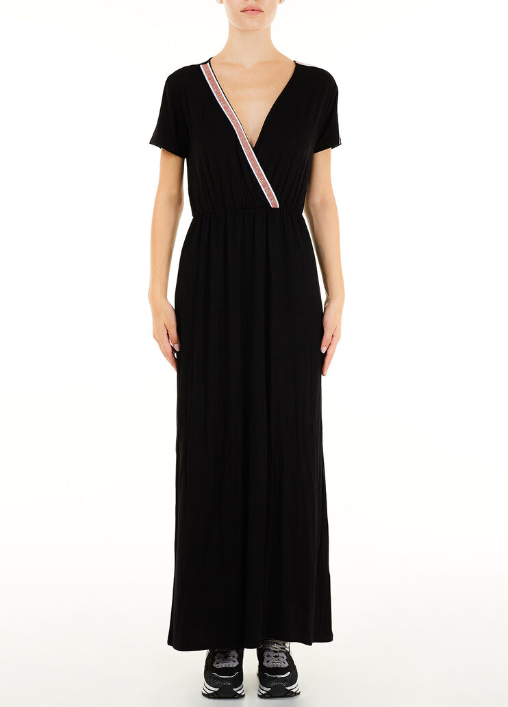 Long dress with logo Black Liu Jo - large image number 0 Long dress with logo Black Liu Jo - large image number 0